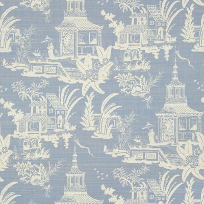 Thibaut Empress Court Wallpaper in Blue